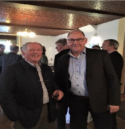 Foto: Die Ortsvorsitzenden K.H. Sohn (Kossau) und M. Ruske (Rathjensdorf)